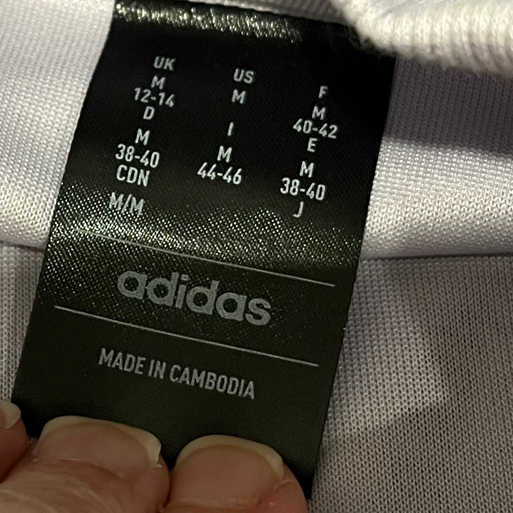 ADIDAS lilac logo sweatshirt - size M - Picture 4 of 10